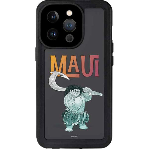 Disney Princess Moana Maui iPhone 15 Pro Waterproof Case